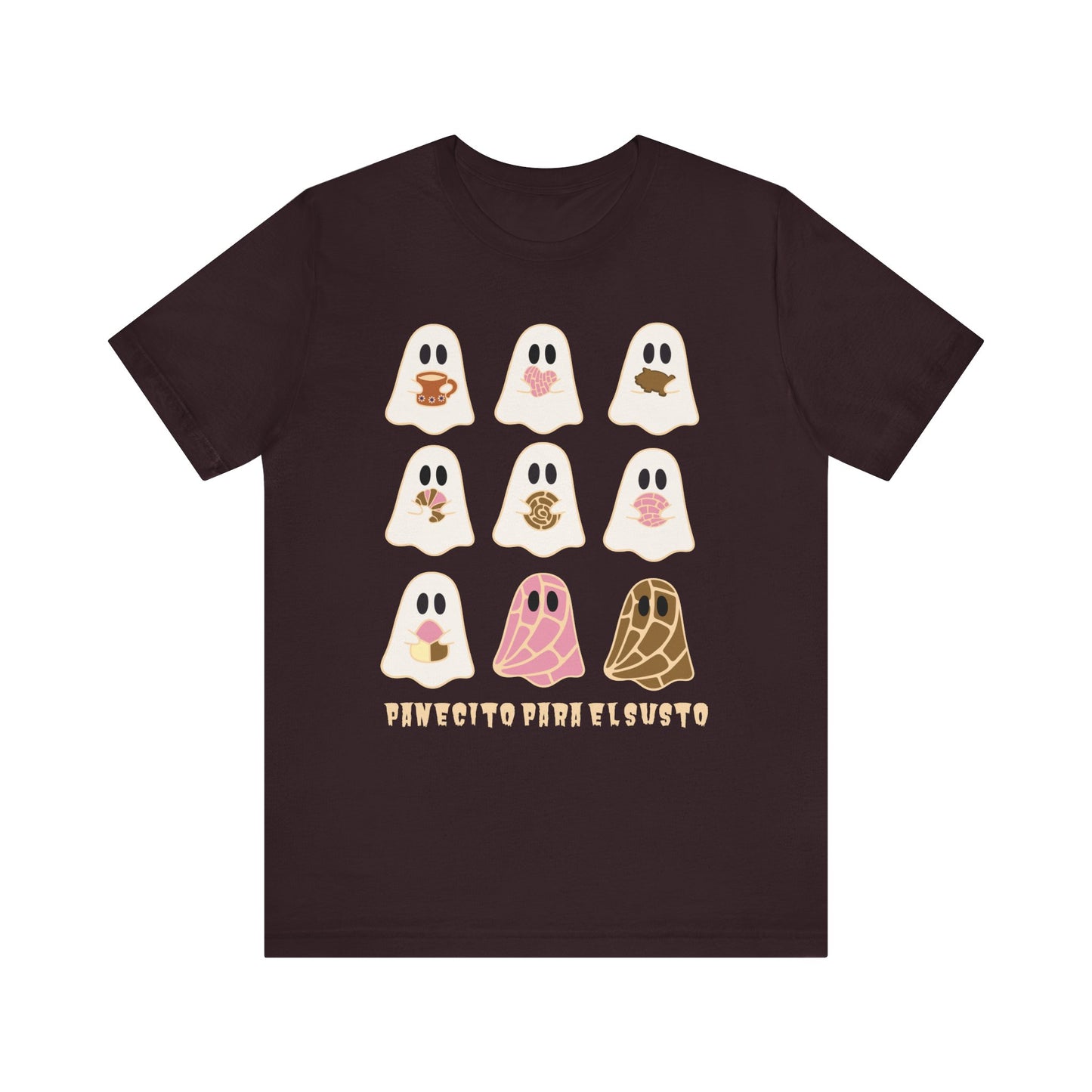 Panecito Para el Susto T shirt – Funny Comfort Food Shirt – Cozy Latina Fall Unisex short sleeve shirt