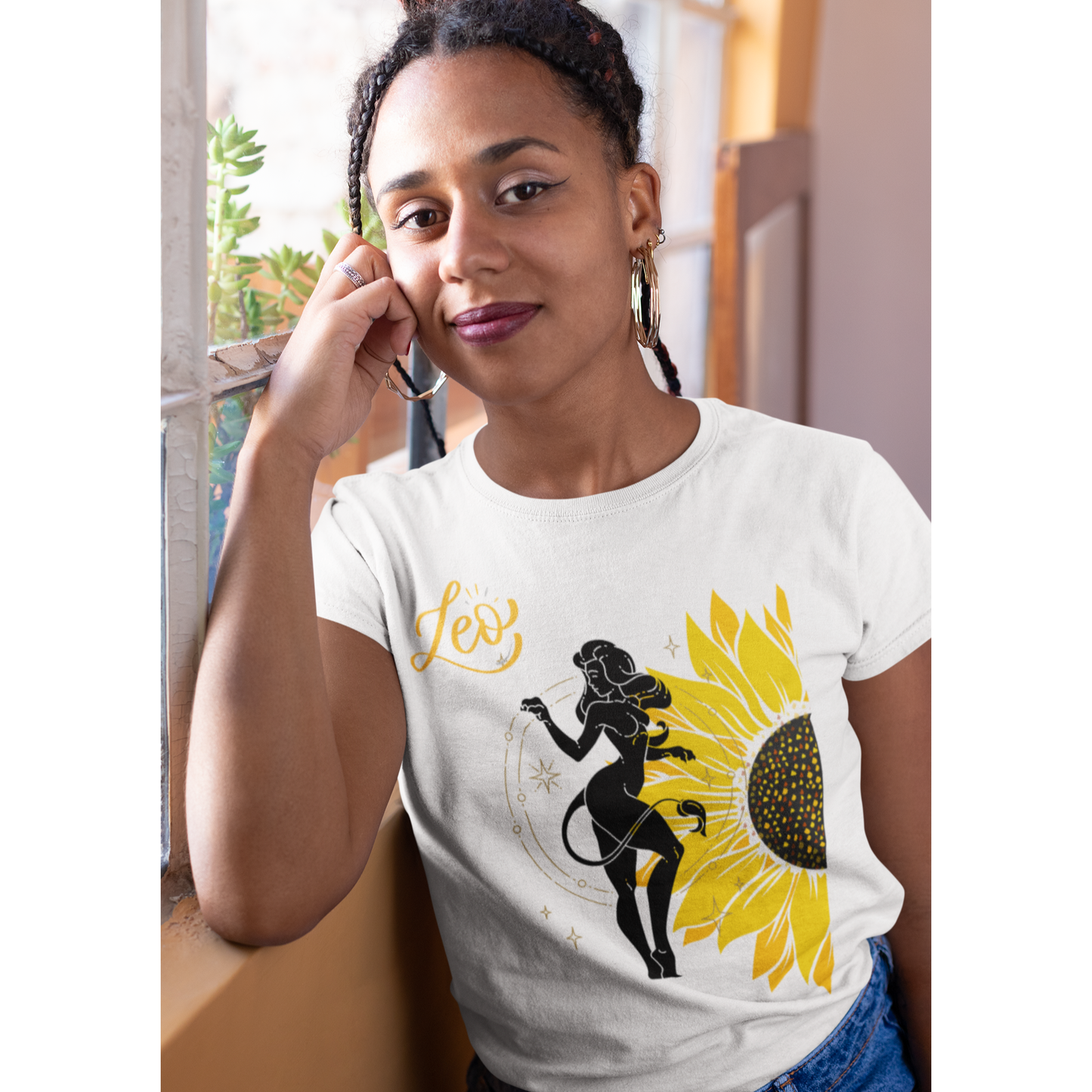 Leo Sunflower Goddess Unisex t-shirt