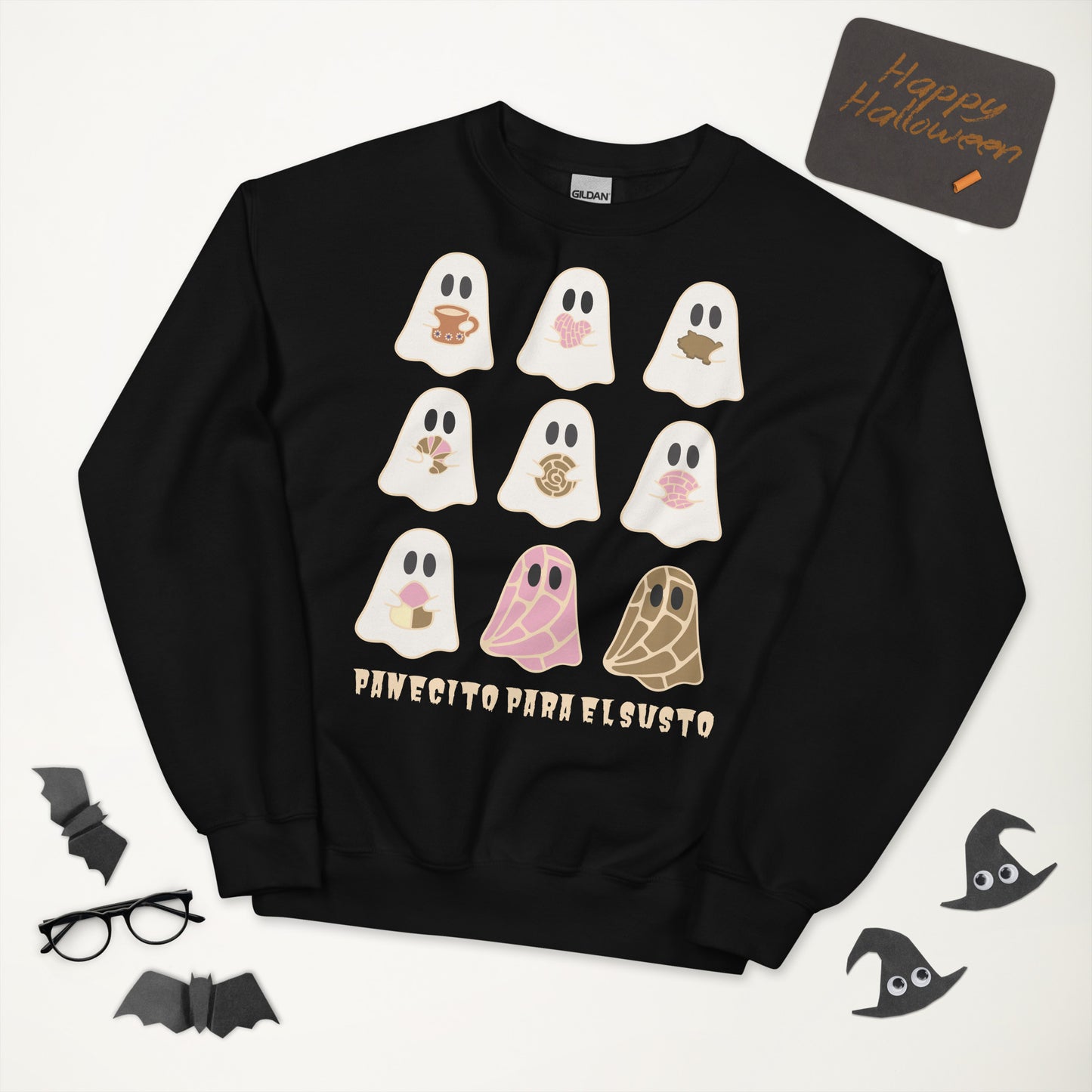 Sudadera unisex Panecito Para el Susto (Colores más oscuros)
