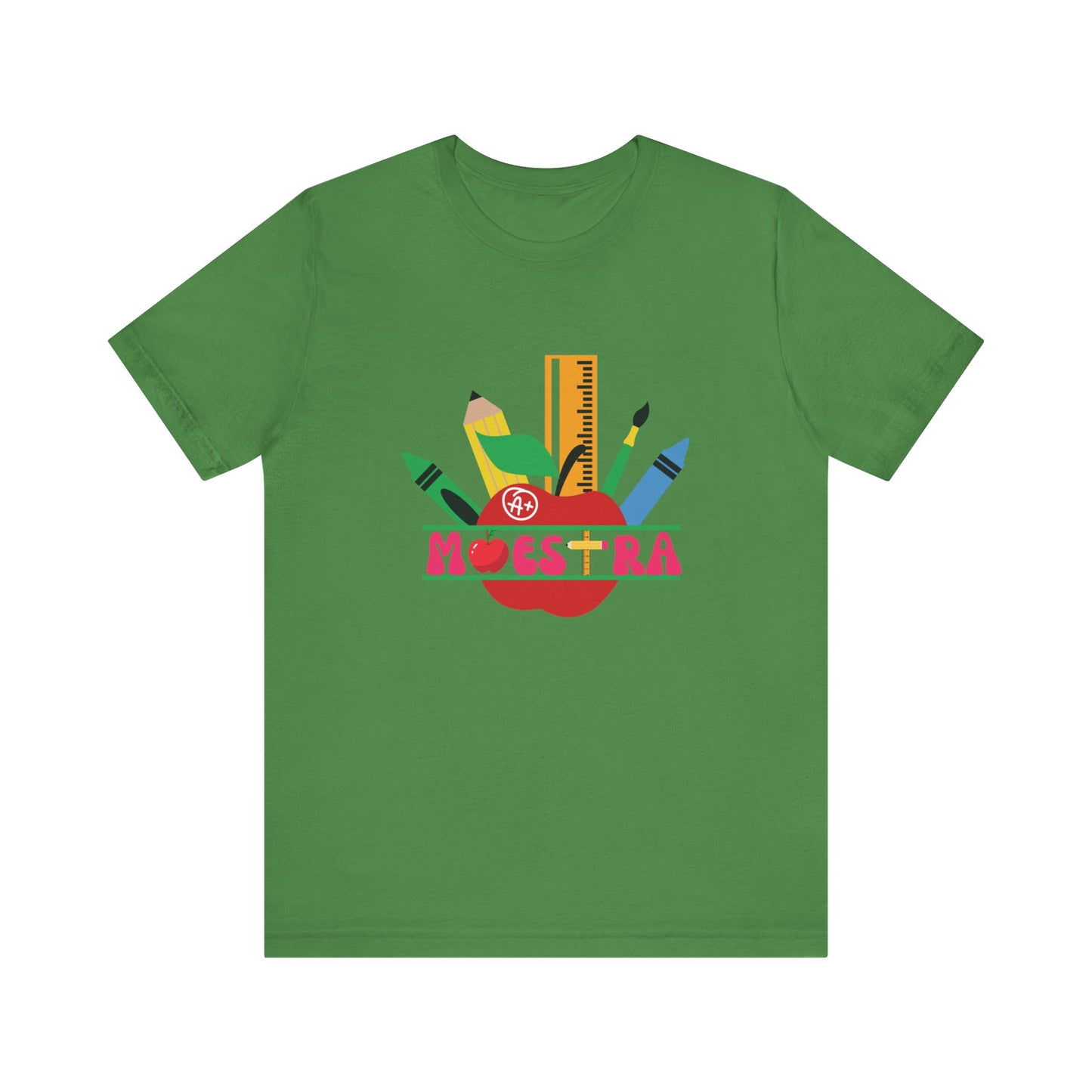 Maestra A is for Apple Unisex Jersey Short Sleeve Tee