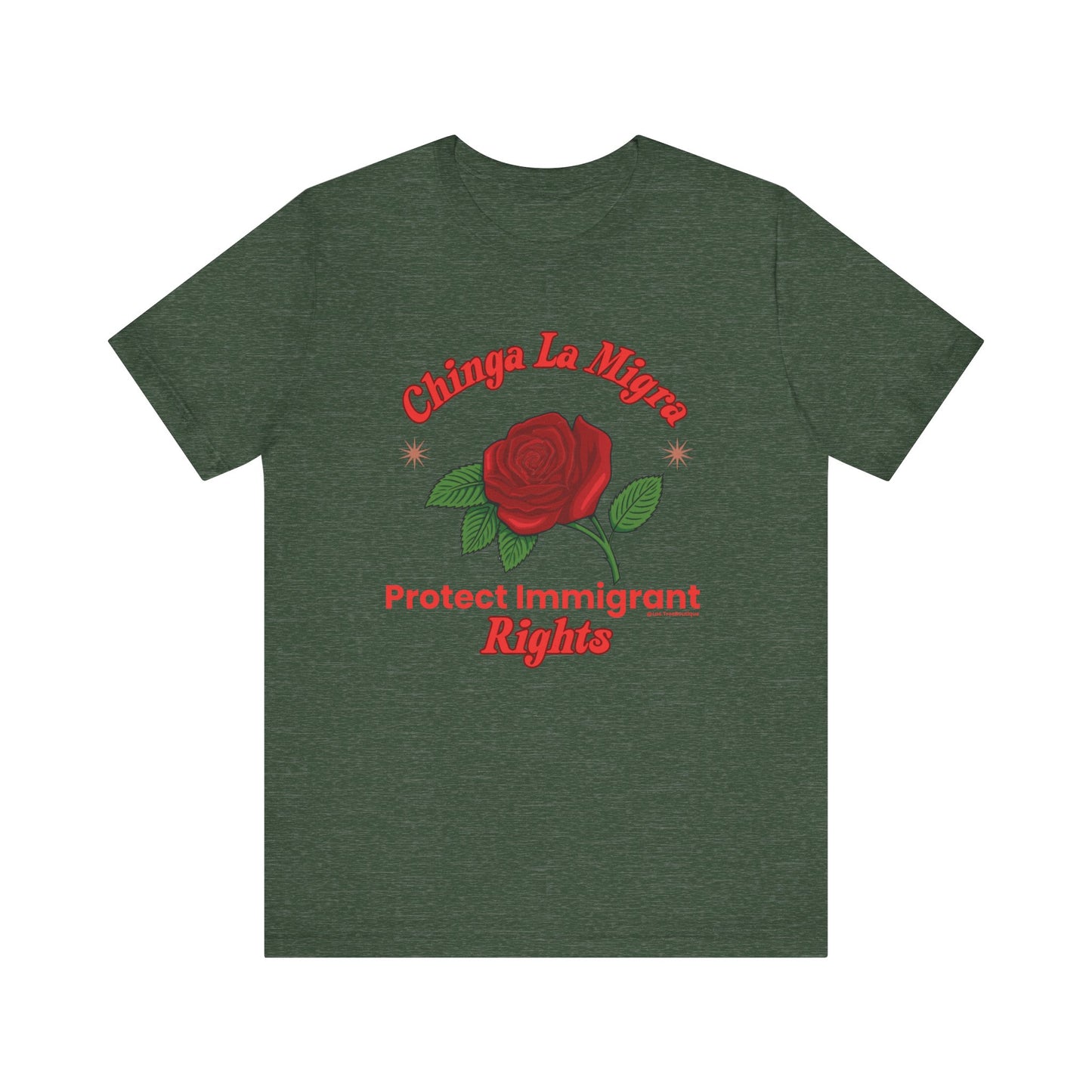 Power in Bloom: Protect Immigrant Rights Unisex tshirt
