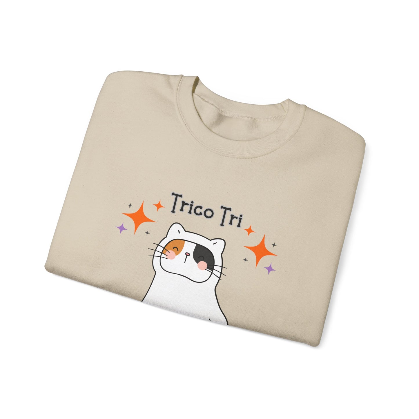 Trico Tri Halloween Cat Shirt – Calico Ghost Sweatshirt