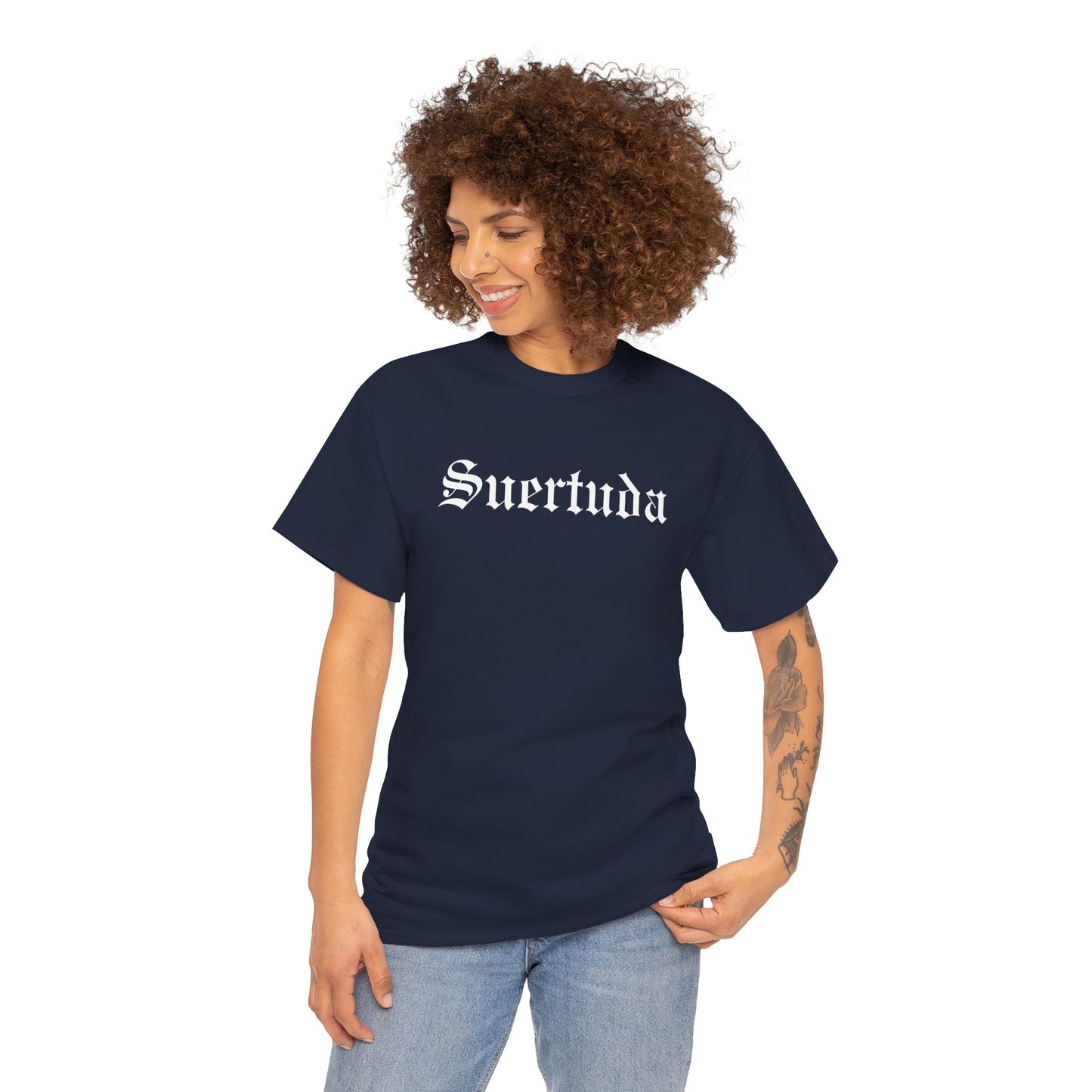 Suertuda in a Unisex Heavy Cotton Tee