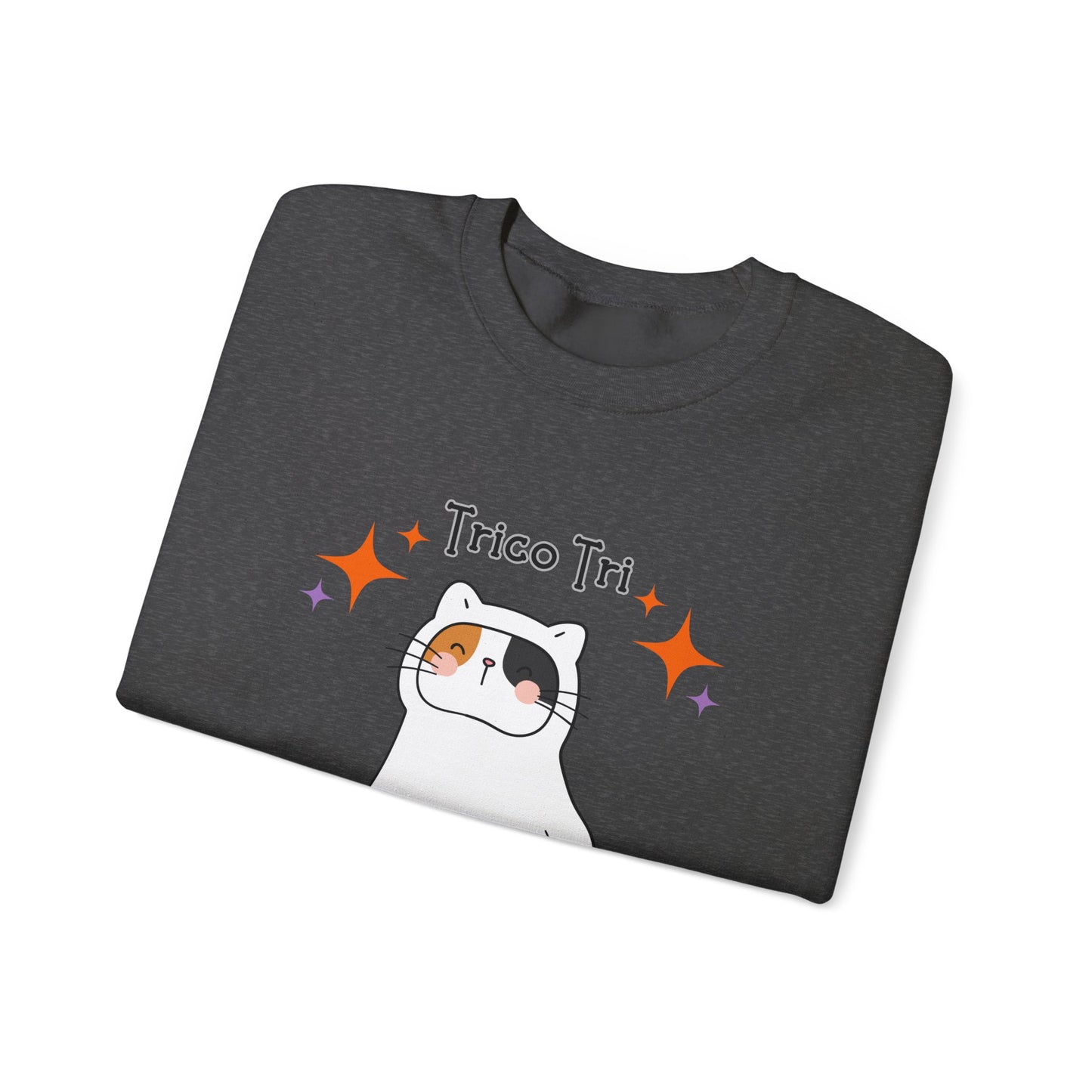Trico Tri Halloween Cat Shirt – Calico Ghost Sweatshirt