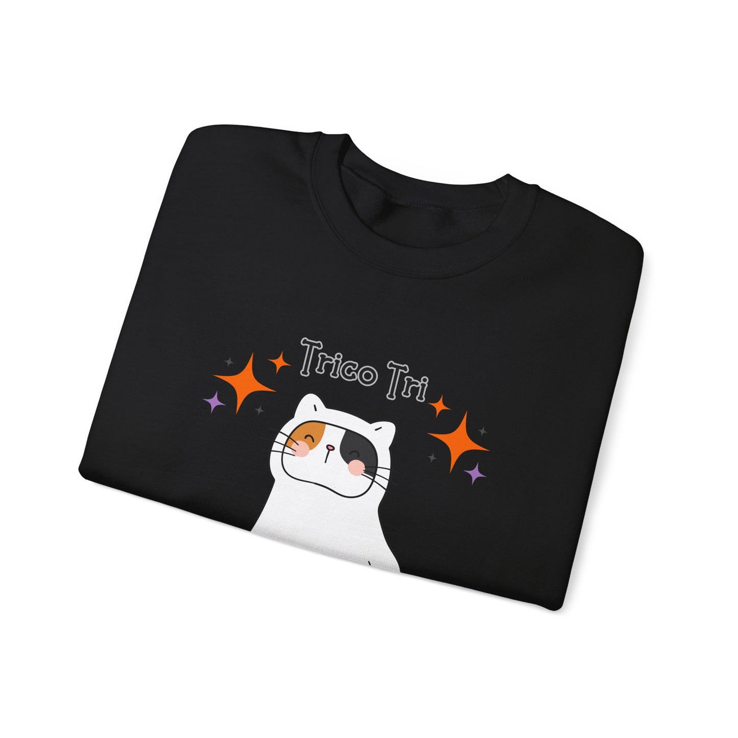 Trico Tri Halloween Cat Shirt – Calico Ghost Sweatshirt