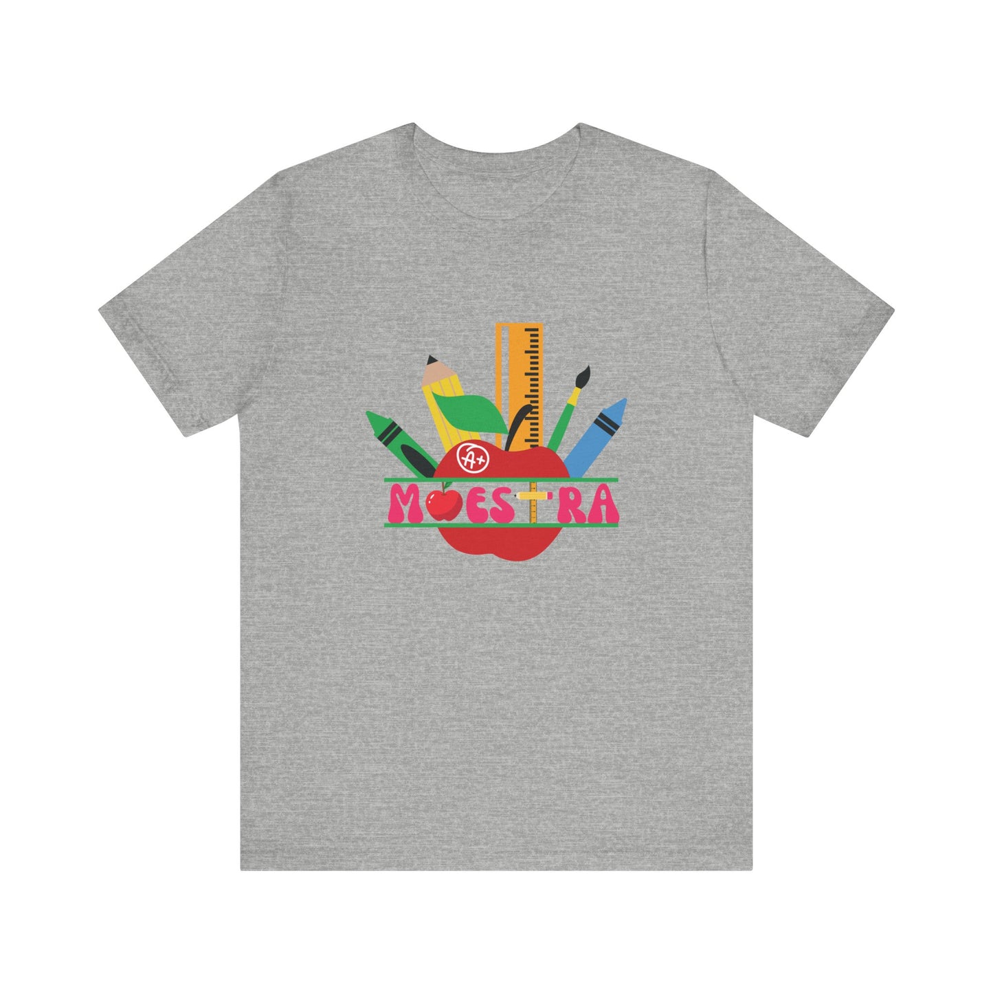 Maestra A is for Apple Unisex Jersey Short Sleeve Tee