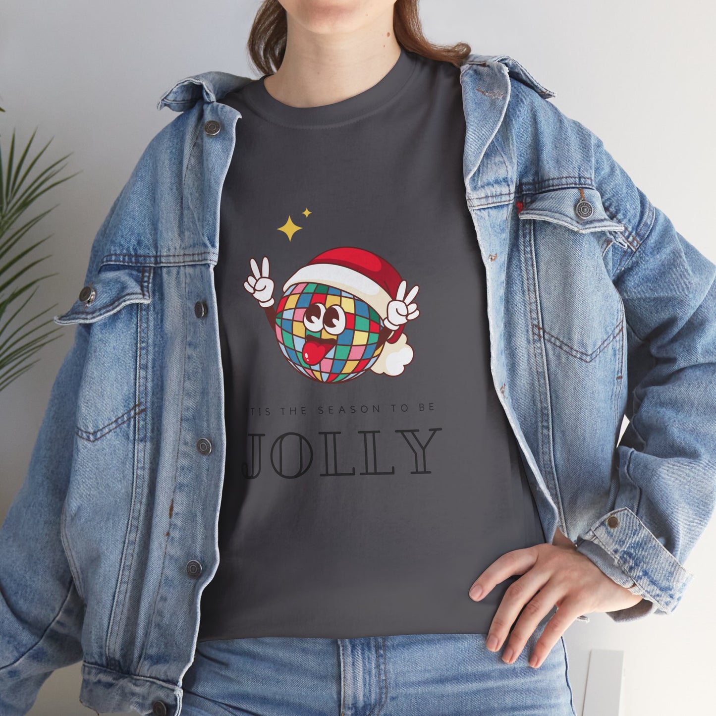 'Tis the season to be Jolly Unisex Heavy Cotton Tee