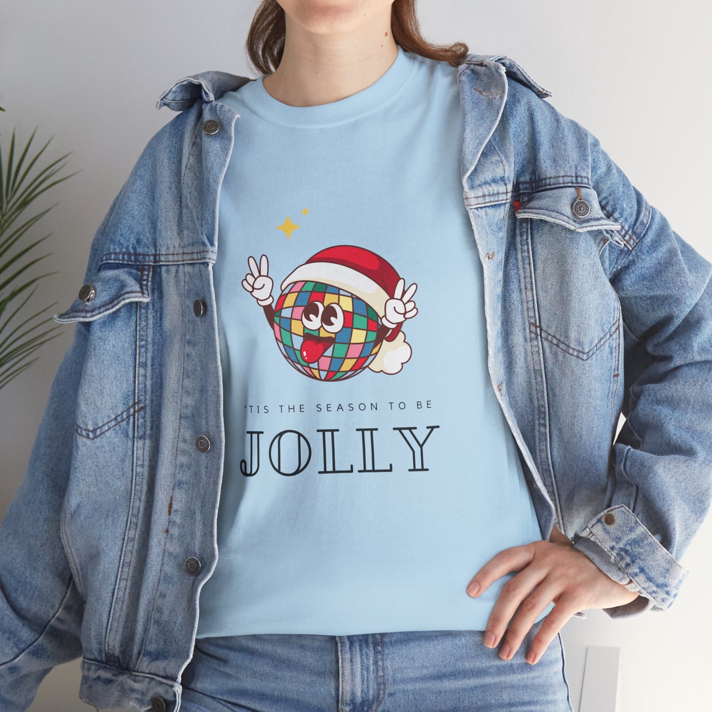 'Tis the season to be Jolly Unisex Heavy Cotton Tee