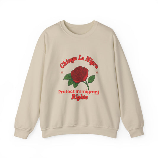 Power in Bloom: Protect Immigrant Rights Unisex Sweatshirt