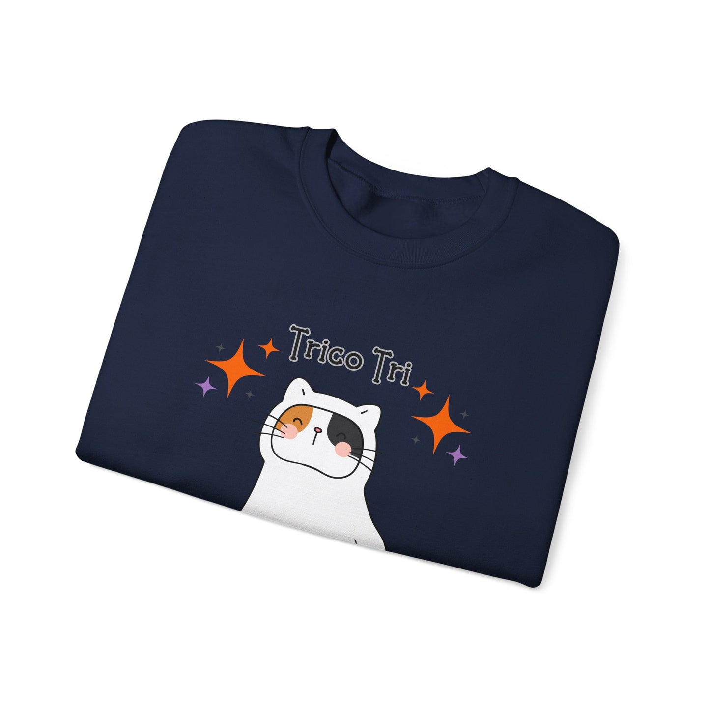 Trico Tri Halloween Cat Shirt – Calico Ghost Sweatshirt