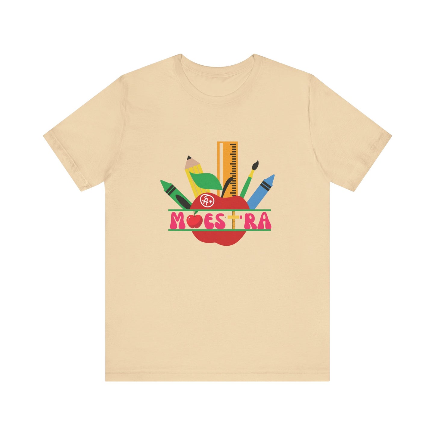 Maestra A is for Apple Unisex Jersey Short Sleeve Tee