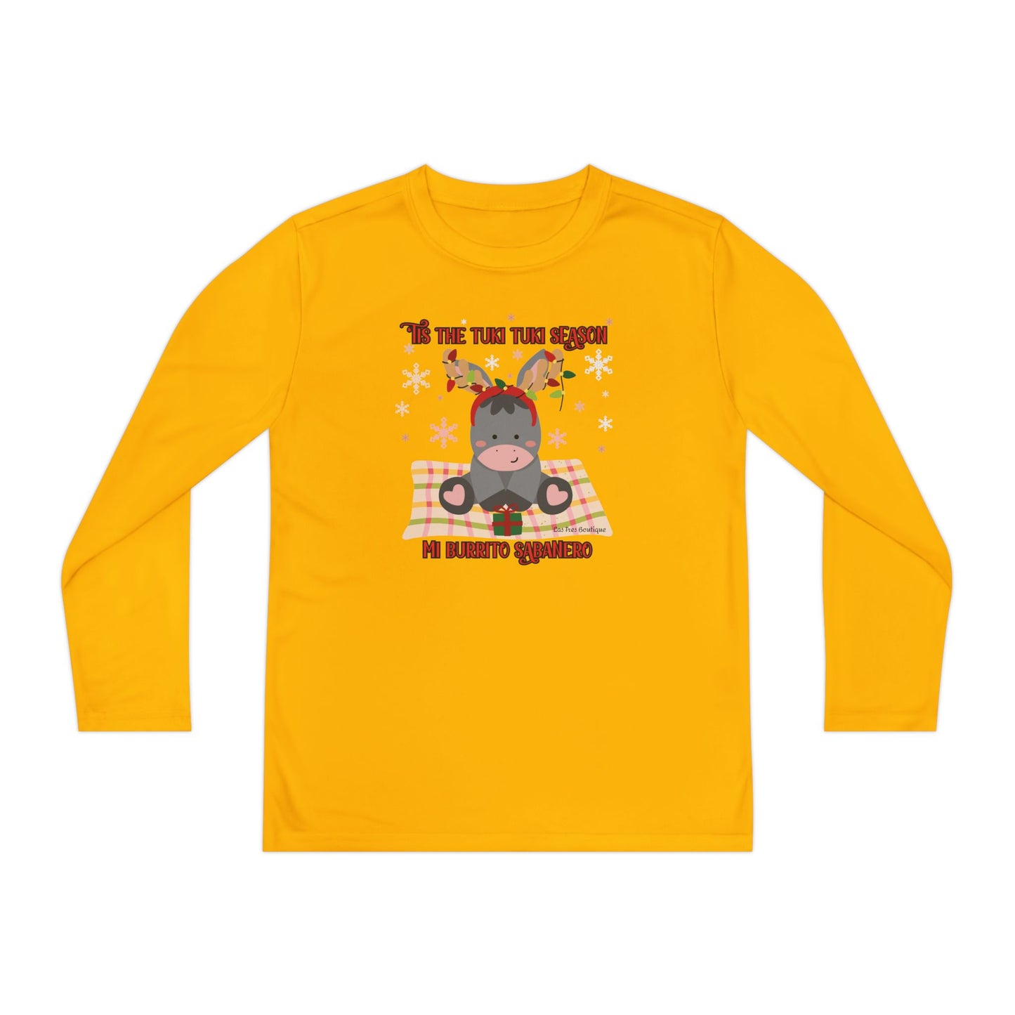 'Tis the Tuki Tuki Season: Mi Burrito Sabanero Youth Long Sleeve Competitor Tee