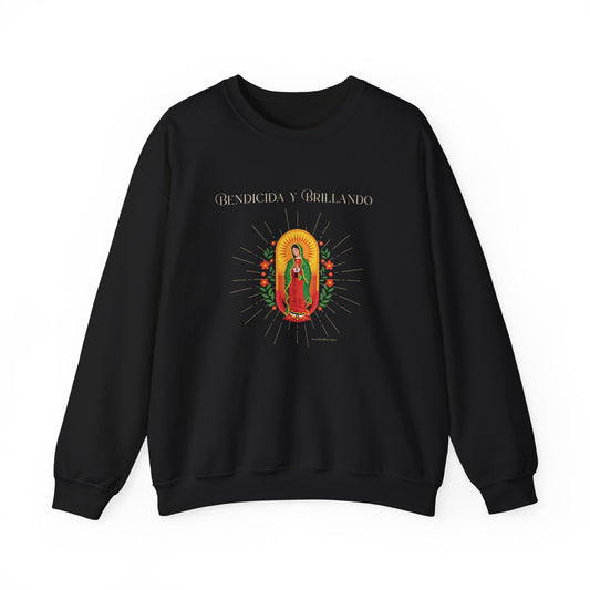 Bendecida y Brillando™ — Latina Spiritual Sweatshirt