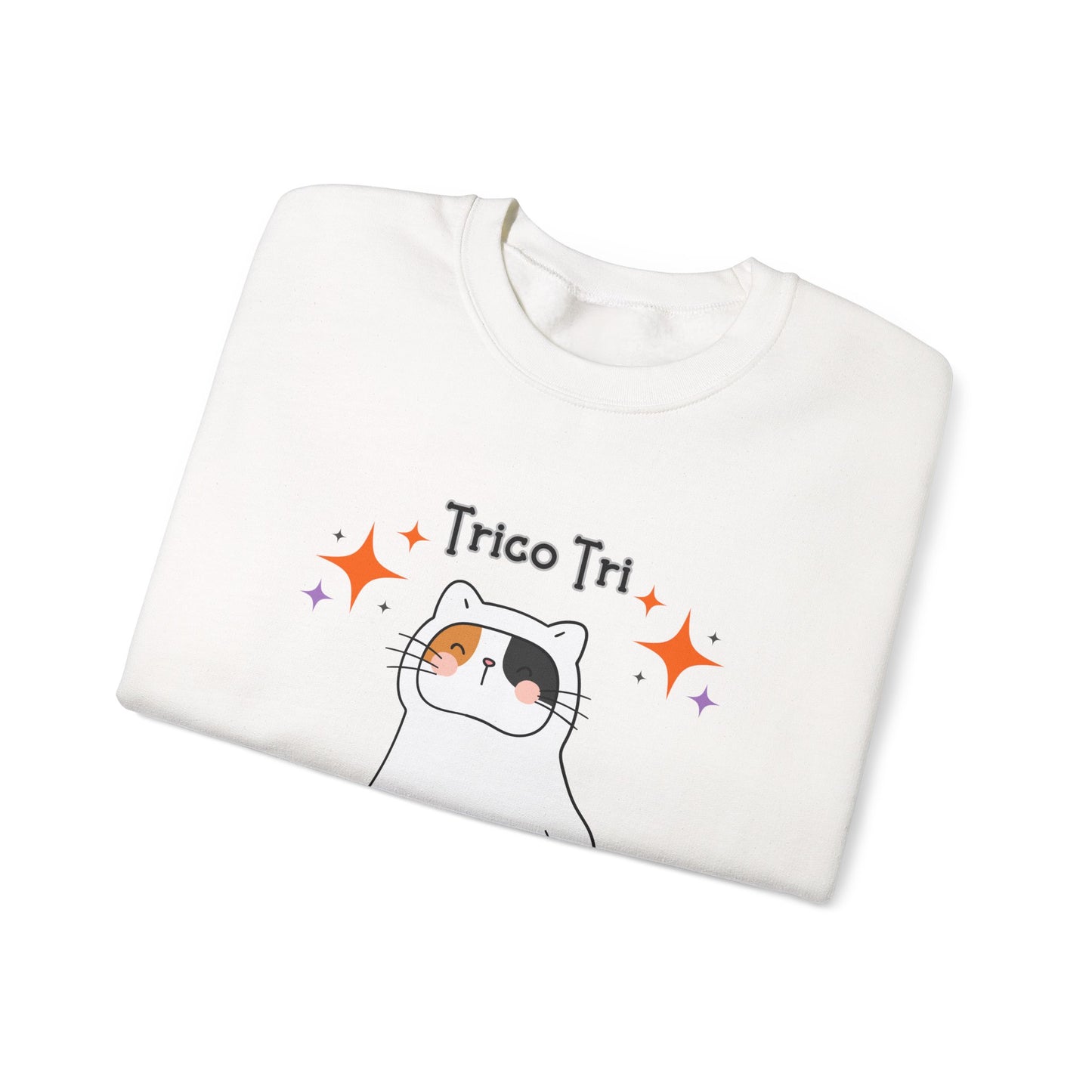 Trico Tri Halloween Cat Shirt – Calico Ghost Sweatshirt