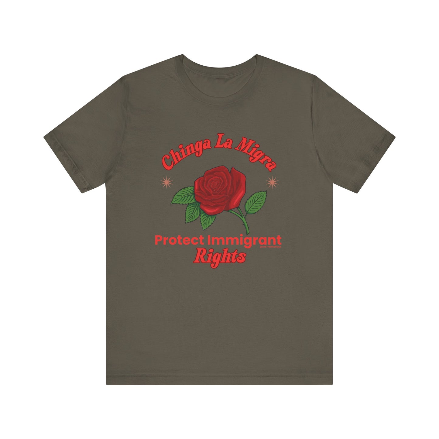 Power in Bloom: Protect Immigrant Rights Unisex tshirt