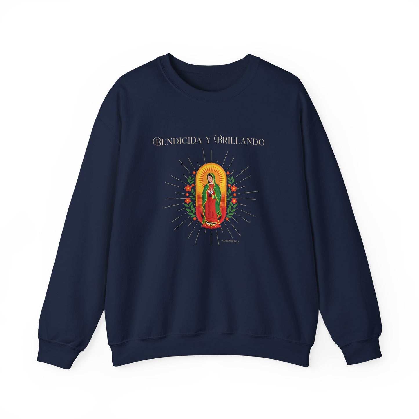 Bendecida y Brillando™ — Latina Spiritual Sweatshirt
