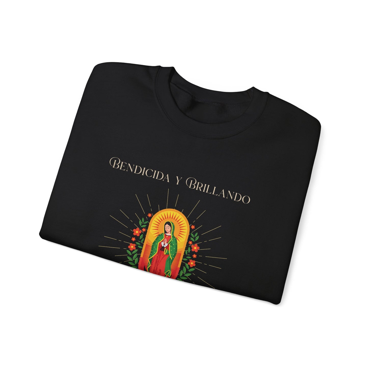 Bendecida y Brillando™ — Latina Spiritual Sweatshirt