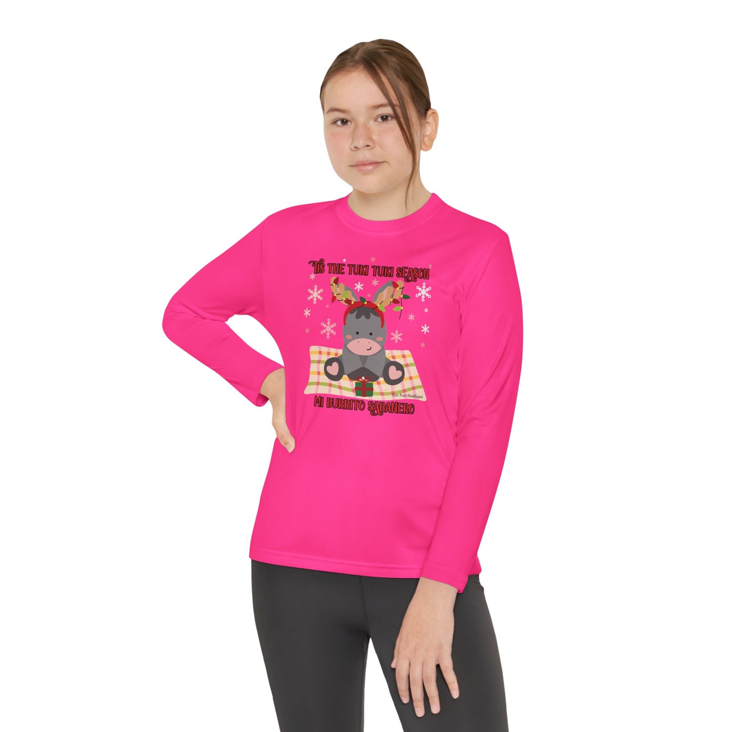 'Tis the Tuki Tuki Season: Mi Burrito Sabanero Youth Long Sleeve Competitor Tee