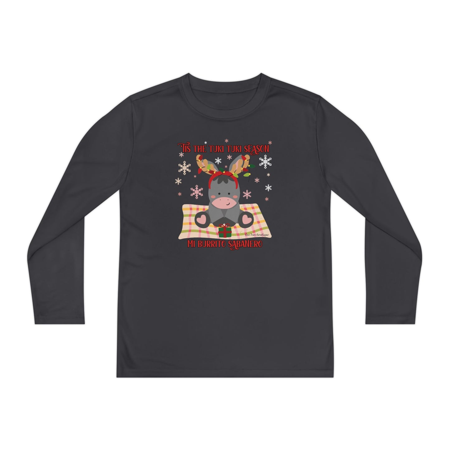 'Tis the Tuki Tuki Season: Mi Burrito Sabanero Youth Long Sleeve Competitor Tee