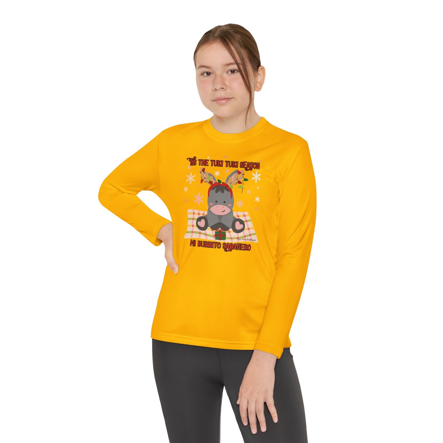 'Tis the Tuki Tuki Season: Mi Burrito Sabanero Youth Long Sleeve Competitor Tee