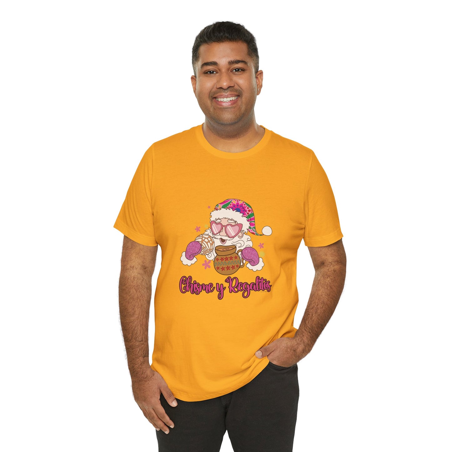 Santa's Chisme y Regalitos Unisex Jersey Short Sleeve Tee