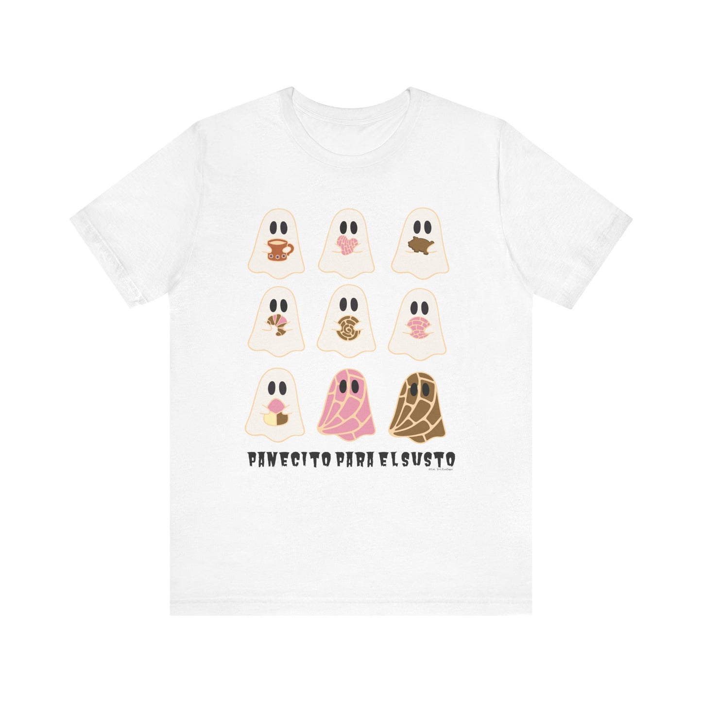 Panecito Para el Susto T shirt – Funny Comfort Food Shirt – Cozy Latina Fall Unisex short sleeve shirt