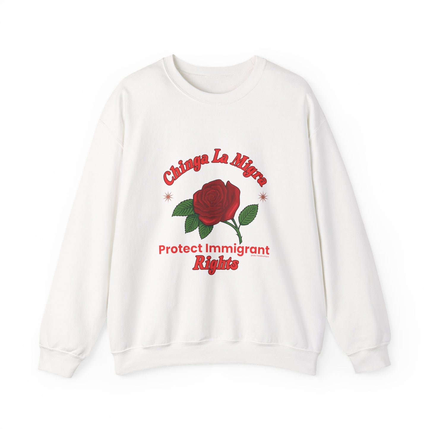 Power in Bloom: Protect Immigrant Rights Unisex Sweatshirt