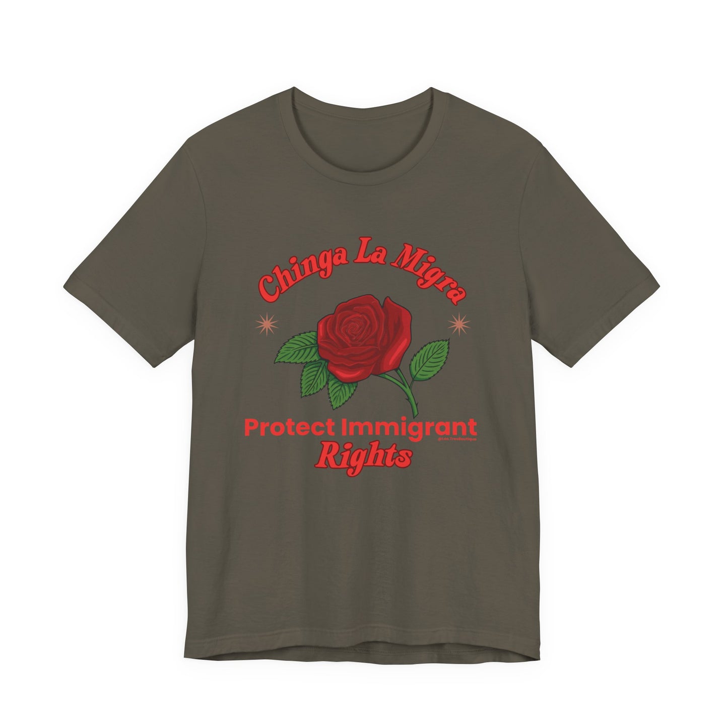Power in Bloom: Protect Immigrant Rights Unisex tshirt