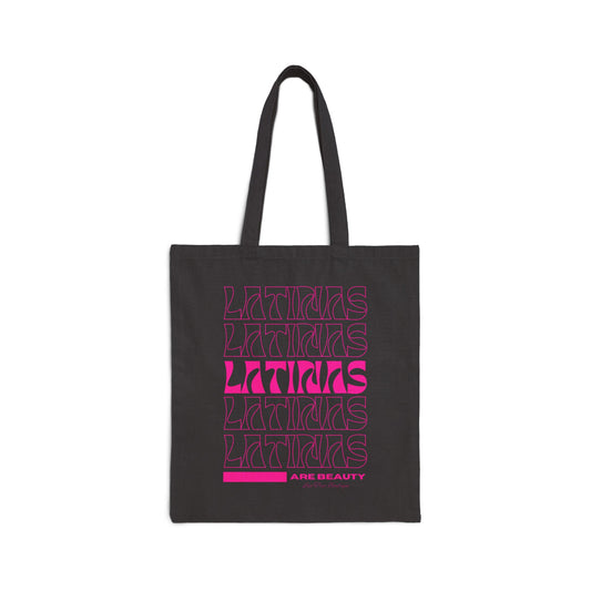 LATINAS ARE BEAUTY Cotton Canvas Tote Bag