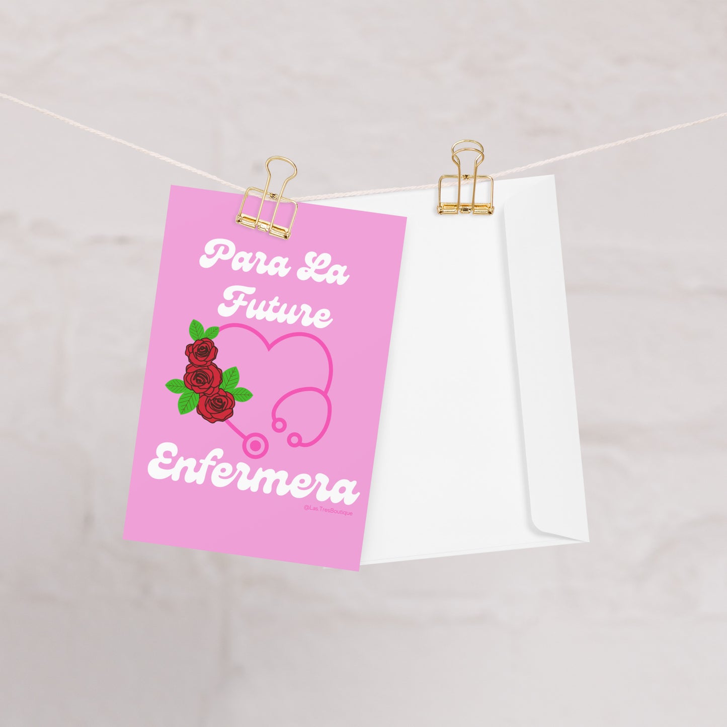 Para La Future Enfermera Mini Greeting card