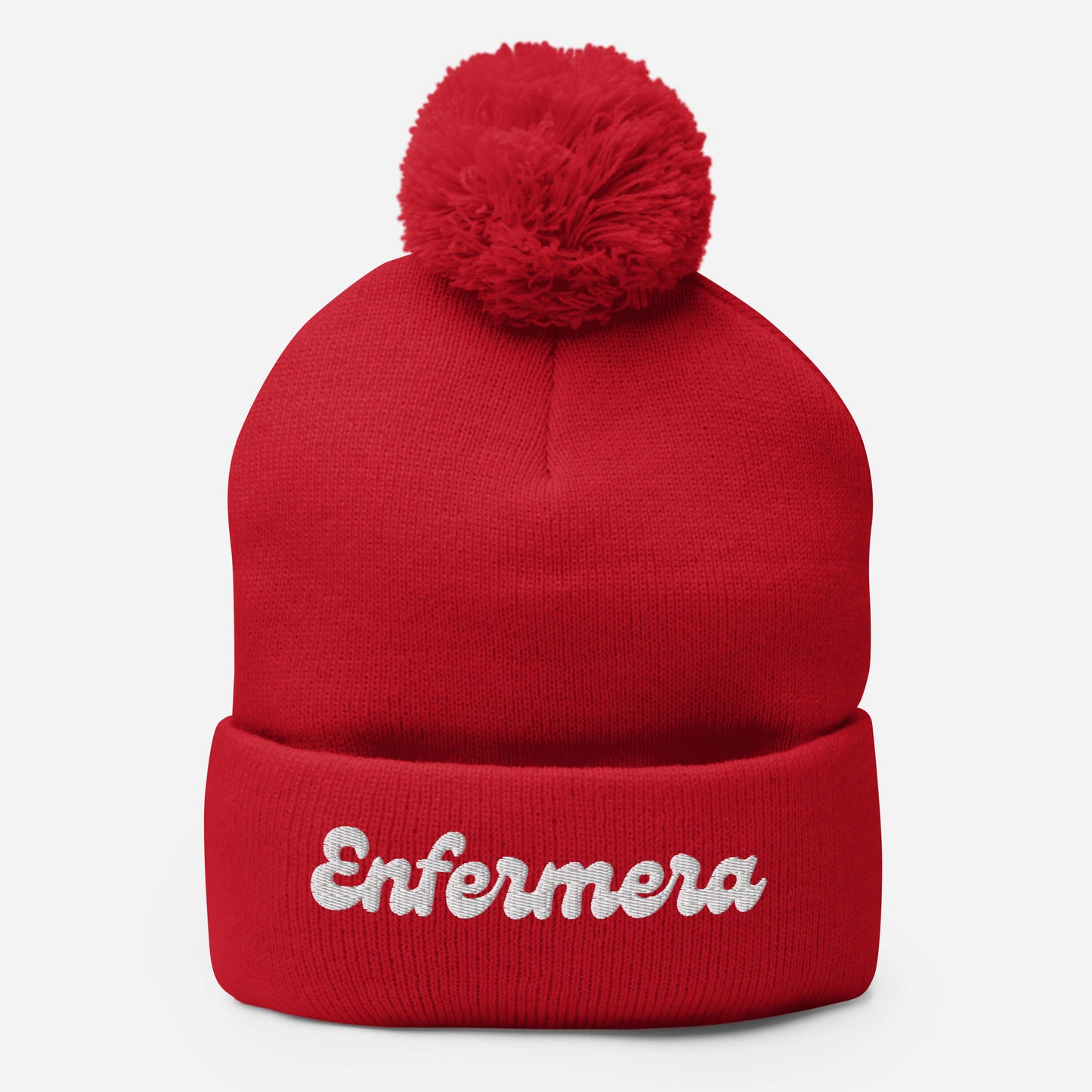 "Enfermera" women's Pom-Pom Beanie