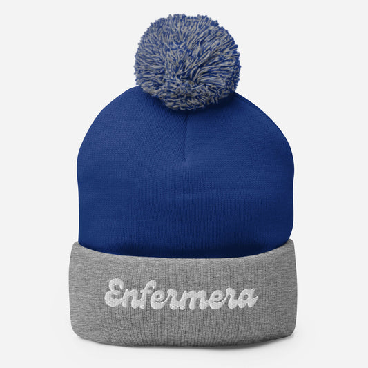 "Enfermera" women's Pom-Pom Beanie