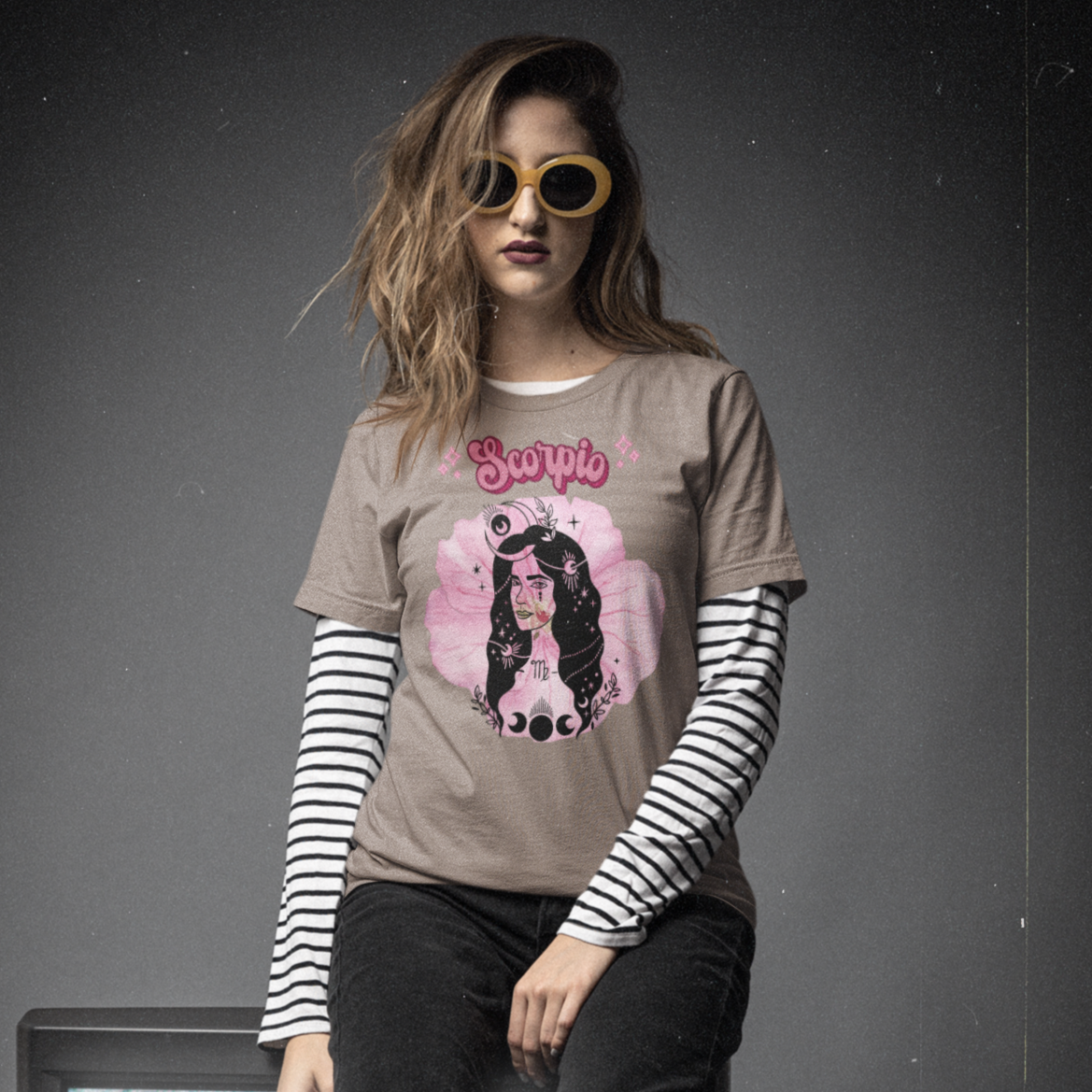 Scorpio Goddess Birth Flower Pink Geranium women's t-shirt