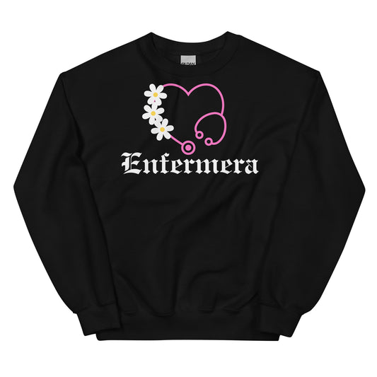 "Enfermera Floriada OG Style Daisy" Unisex Sweatshirt