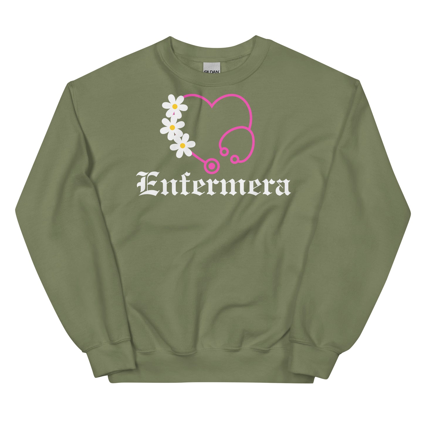 "Enfermera Floriada OG Style Daisy" Unisex Sweatshirt