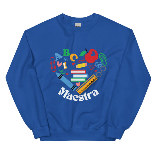 "Maestra" School Supplies edition ~ Unisex Sweatshirt