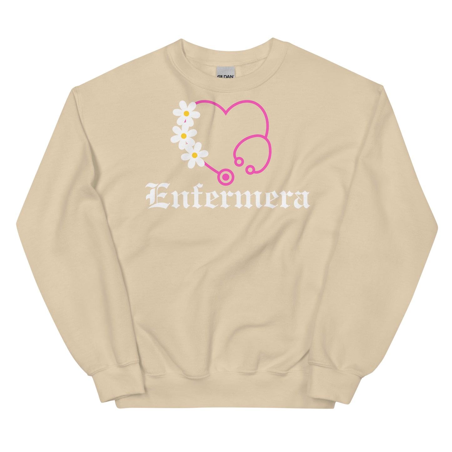 "Enfermera Floriada OG Style Daisy" Unisex Sweatshirt