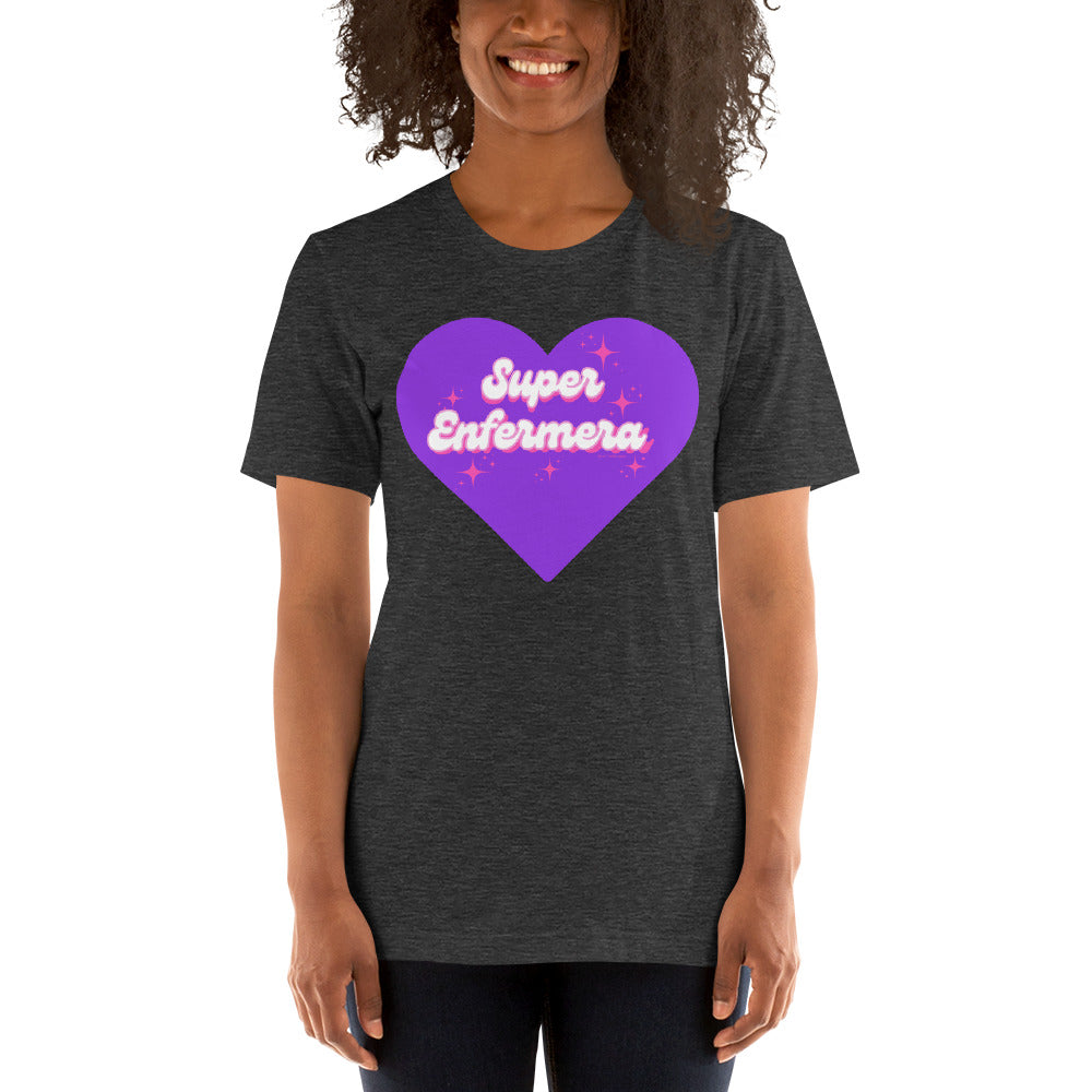 Super Enfermera Purple Heart Unisex t-shirt