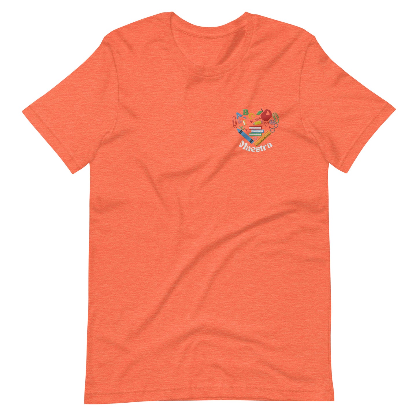 Embroidered "Maestra Heart" Unisex t-shirt