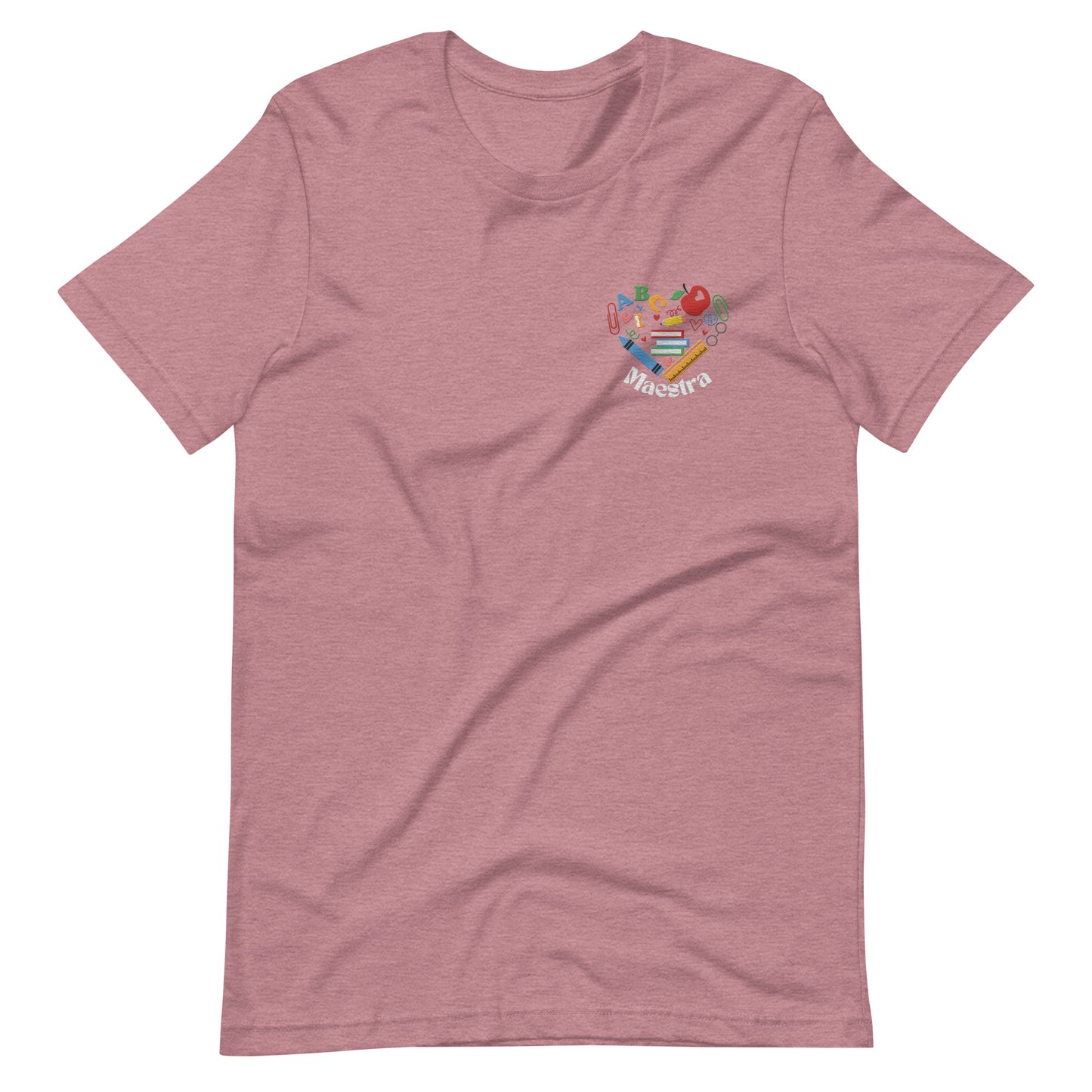 Embroidered "Maestra Heart" Unisex t-shirt