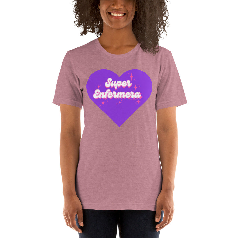 Super Enfermera Purple Heart Unisex t-shirt