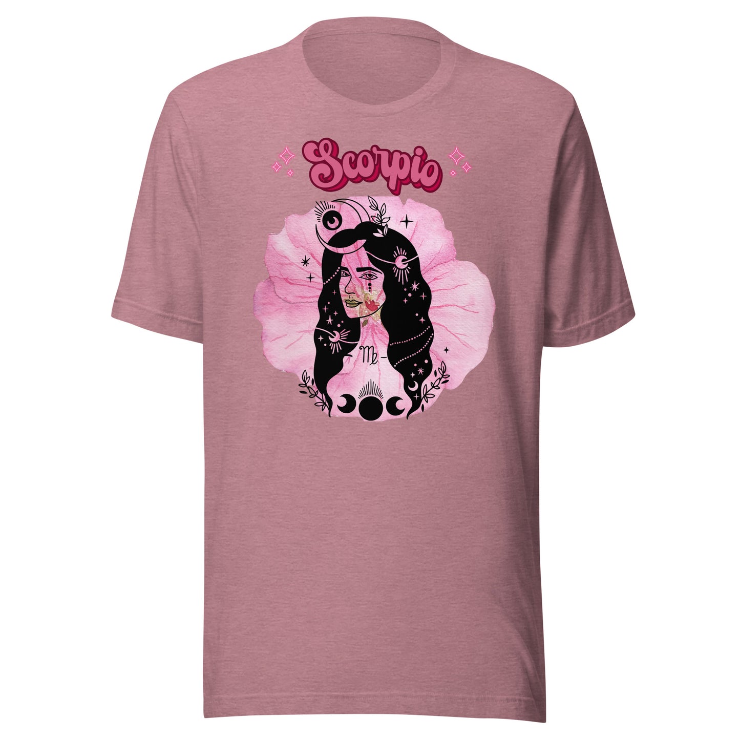 Scorpio Goddess Birth Flower Pink Geranium women's t-shirt