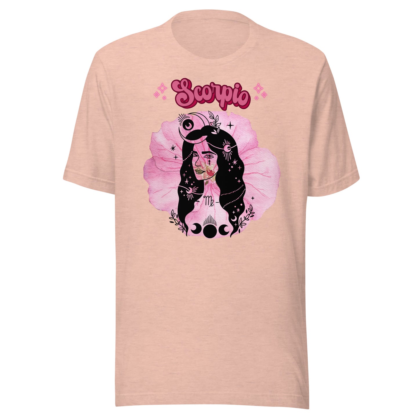 Scorpio Goddess Birth Flower Pink Geranium women's t-shirt