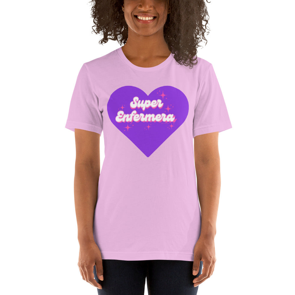 Super Enfermera Purple Heart Unisex t-shirt