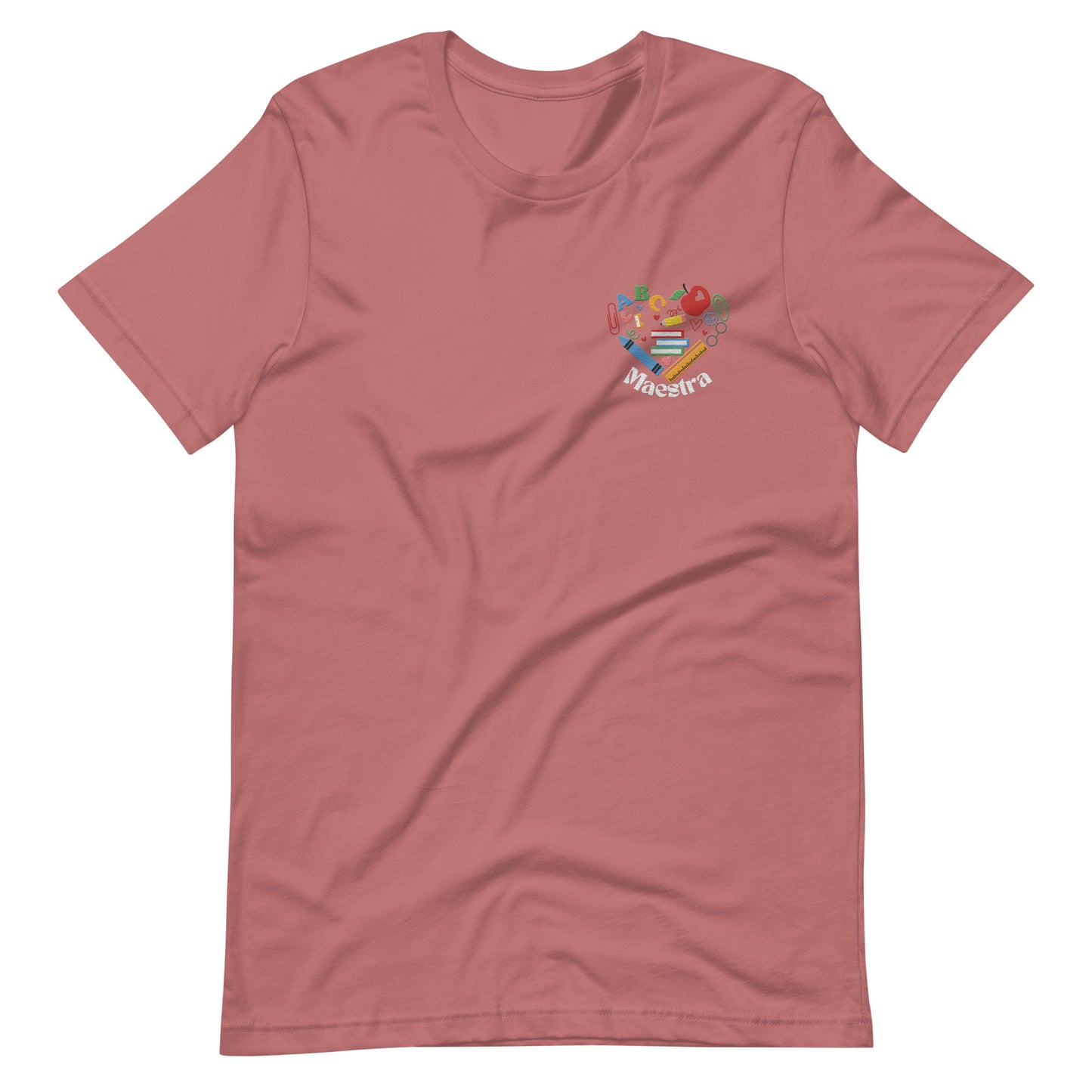 Embroidered "Maestra Heart" Unisex t-shirt