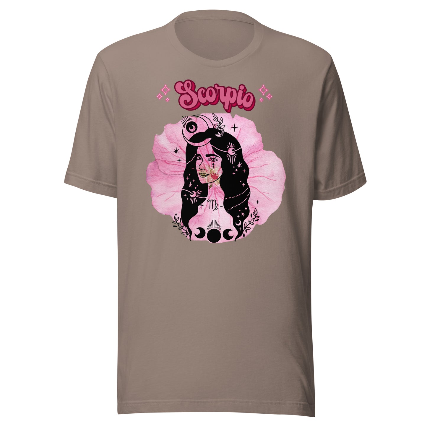 Scorpio Goddess Birth Flower Pink Geranium women's t-shirt