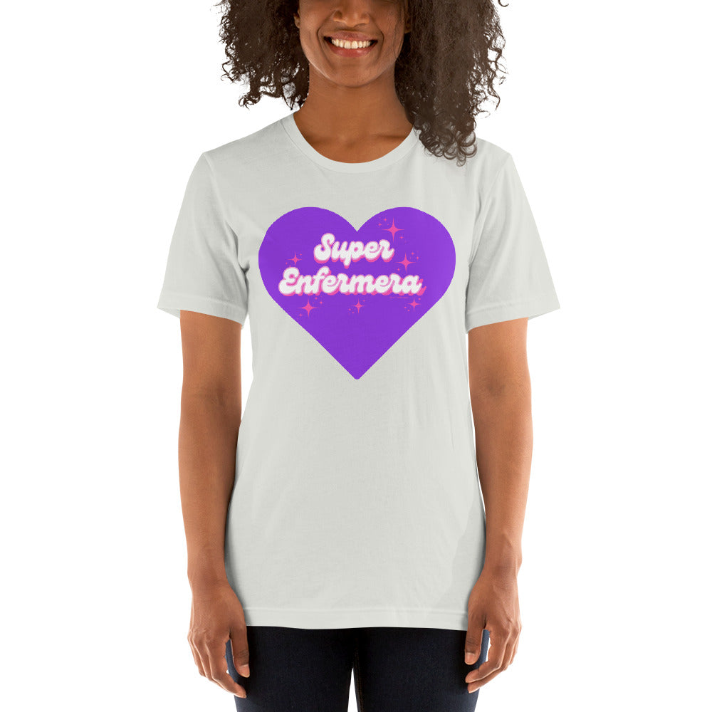 Super Enfermera Purple Heart Unisex t-shirt