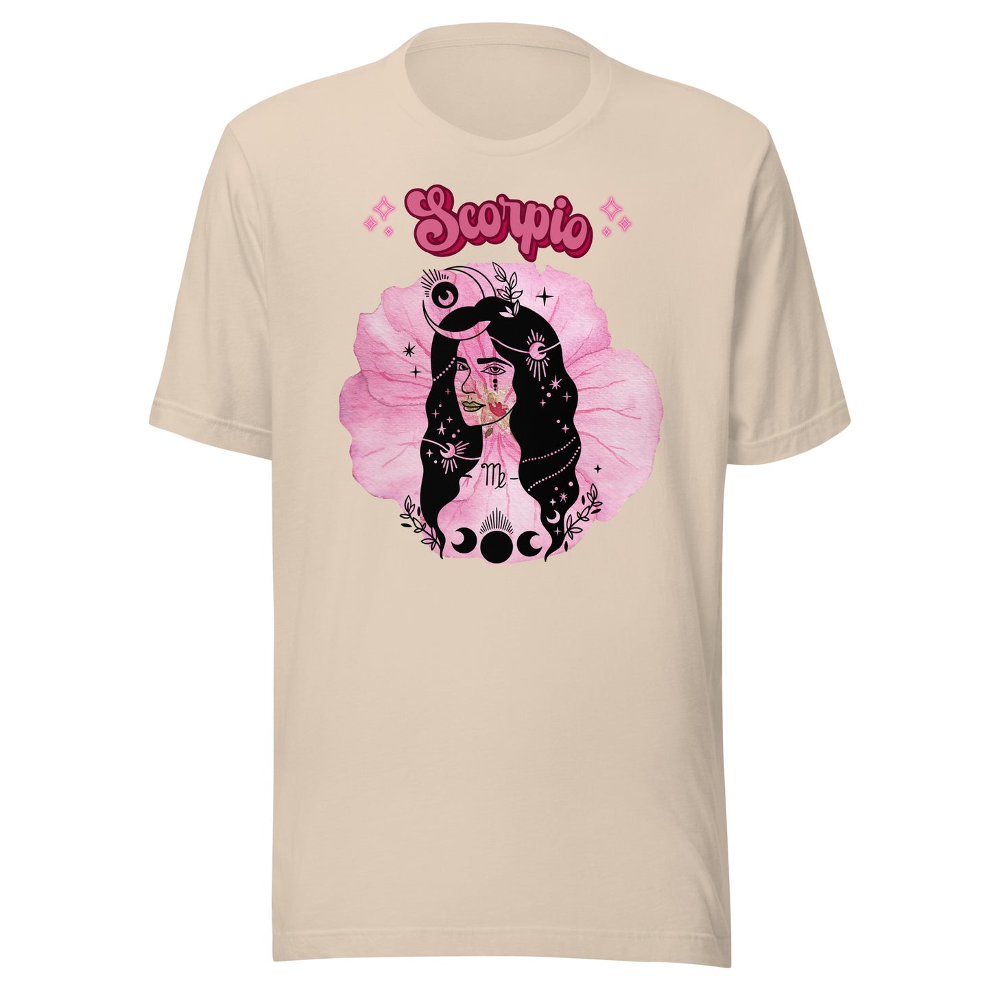 Scorpio Goddess Birth Flower Pink Geranium women's t-shirt