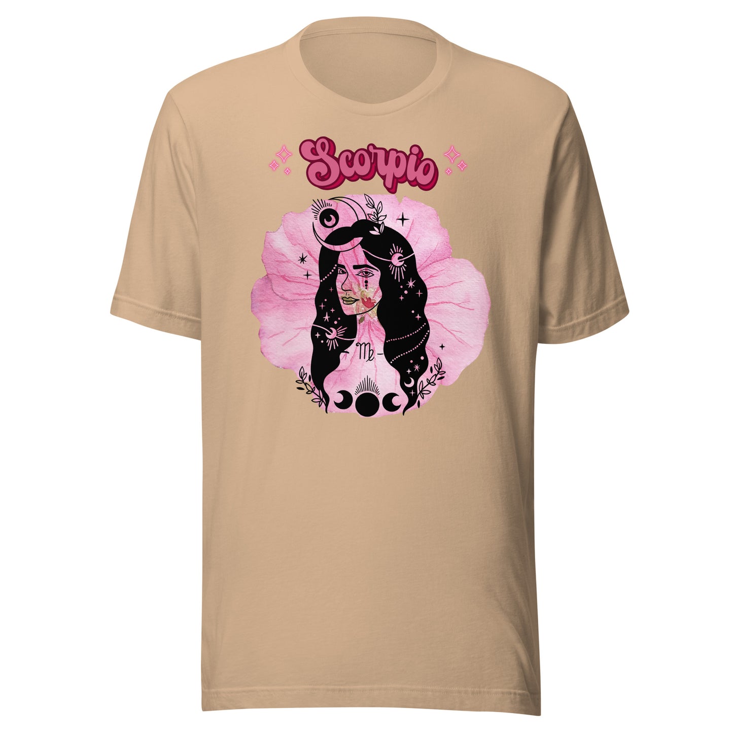 Scorpio Goddess Birth Flower Pink Geranium women's t-shirt