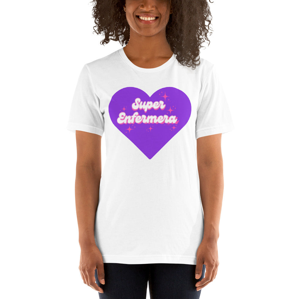 Super Enfermera Purple Heart Unisex t-shirt